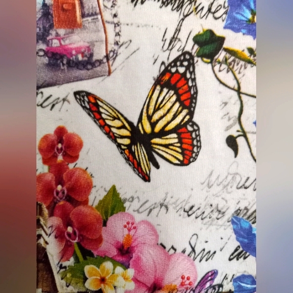 B&C COLLECTION Tee White Rome Italia Italy Graphic Short Sleeve Size Medium - Picture 5 of 14